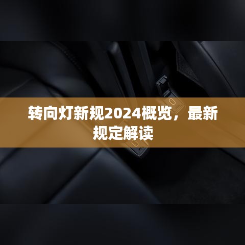 转向灯新规2024概览，最新规定解读