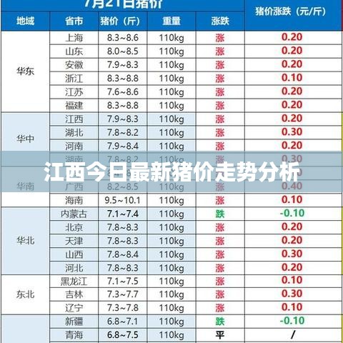 江西今日最新猪价走势分析